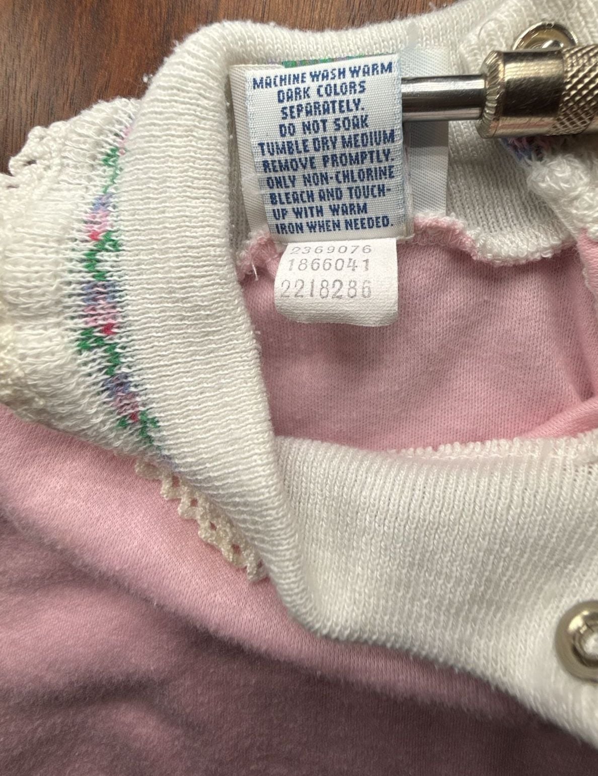 OshKosh B'Gosh Top Size 3-6 Mos. Pink Floral Lace Collar 5