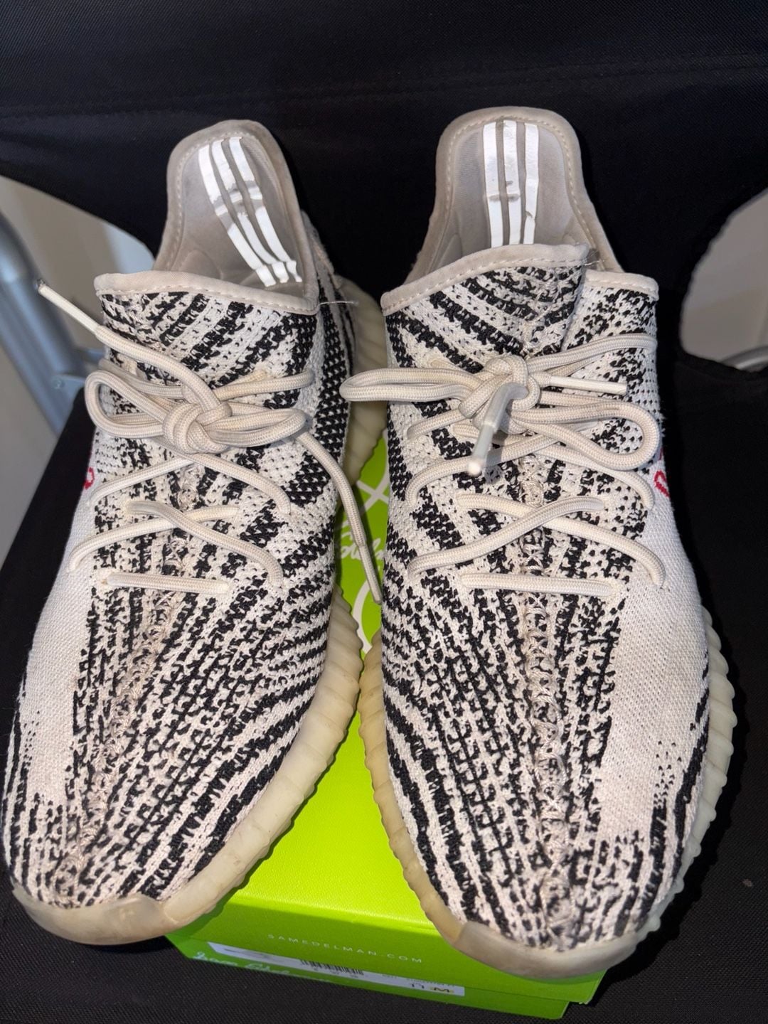 Adidas Yeezy Boost 350 V2 Zebra Size 12 Primeknit Sneakers 2