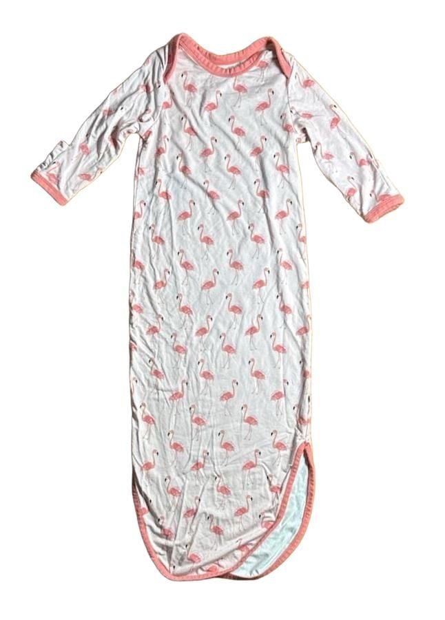 Emerson and Friends Sleep Gown NB Flamingo Bamboo 2