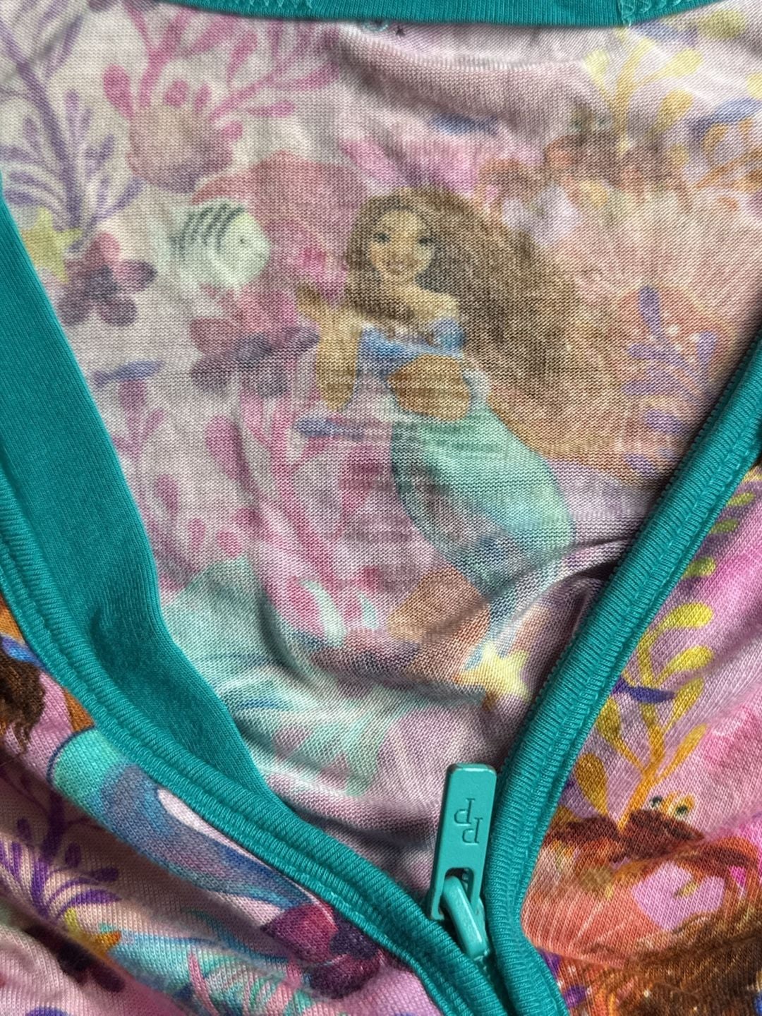 Posh Peanut Disney The Little Mermaid Footie Romper 4