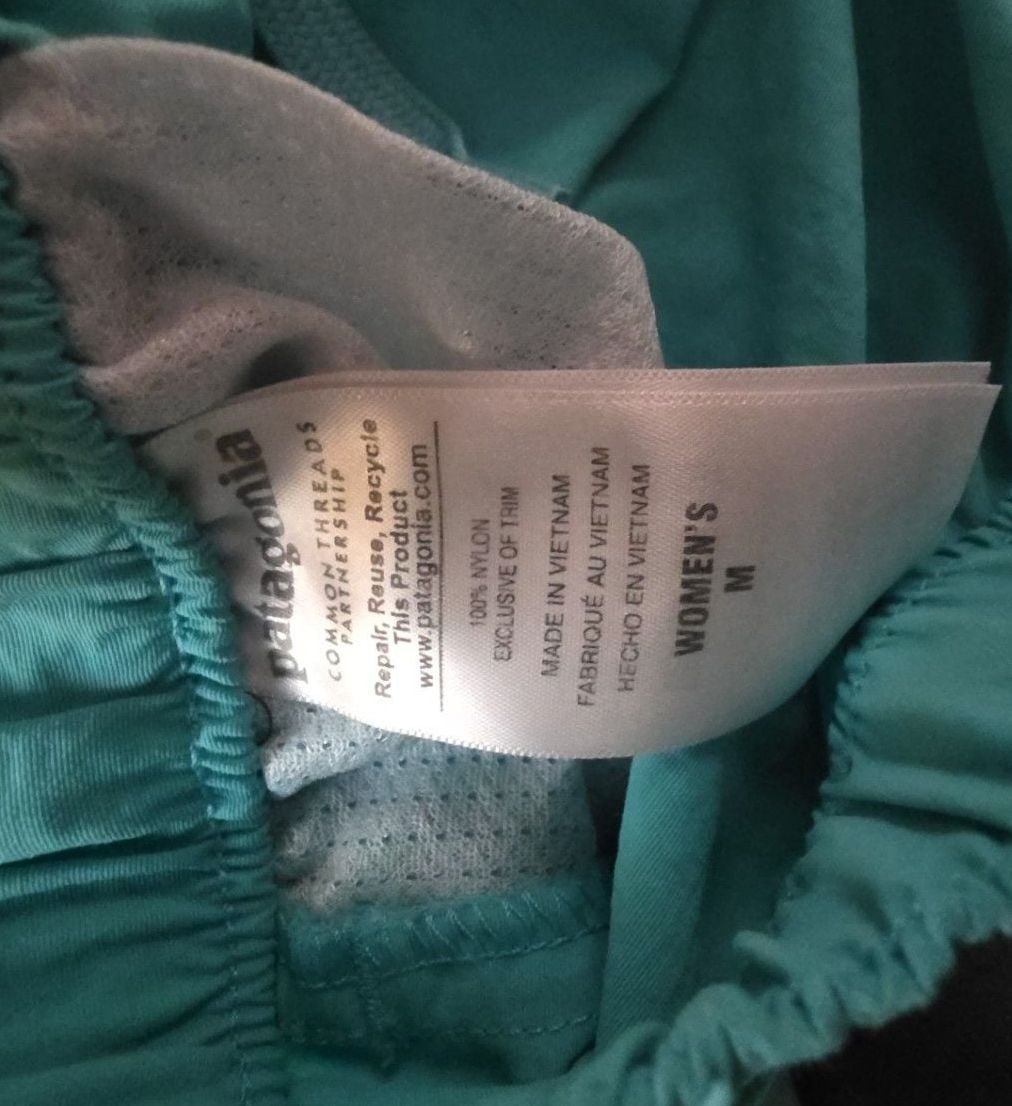 Patagonia Shorts Size M Turquoise Nylon 5