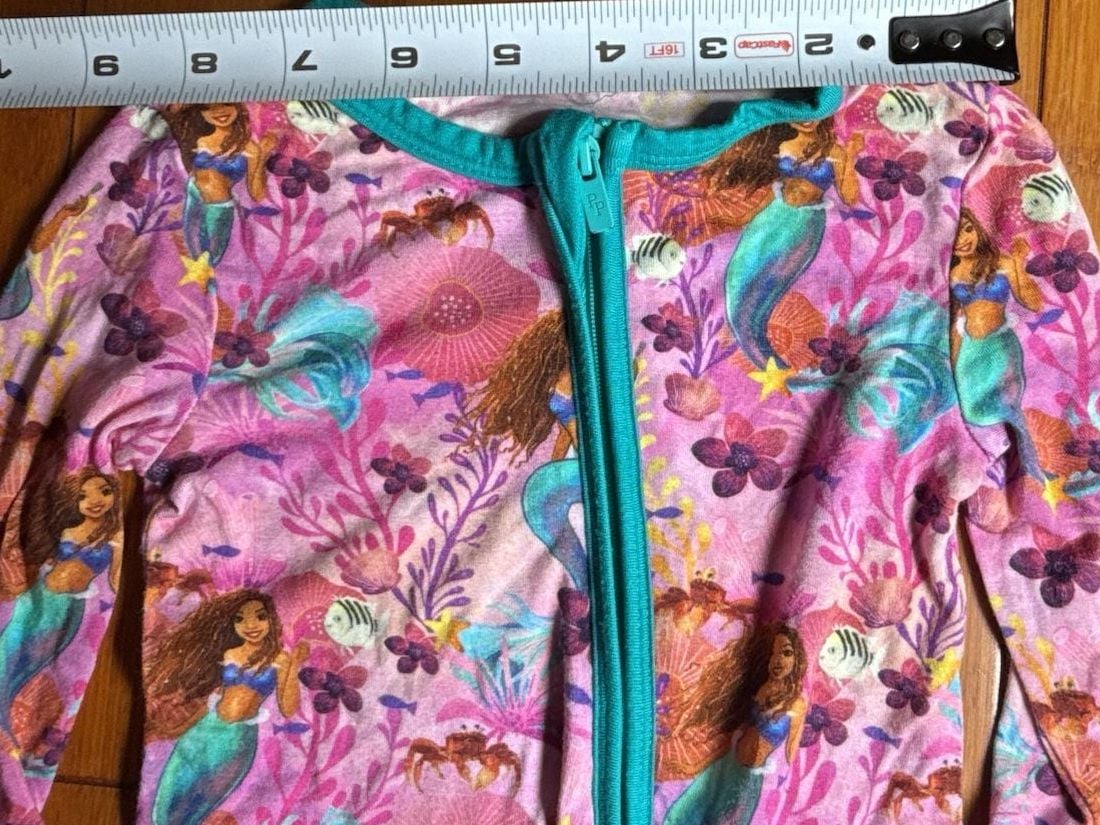 Posh Peanut Disney The Little Mermaid Footie Romper 9