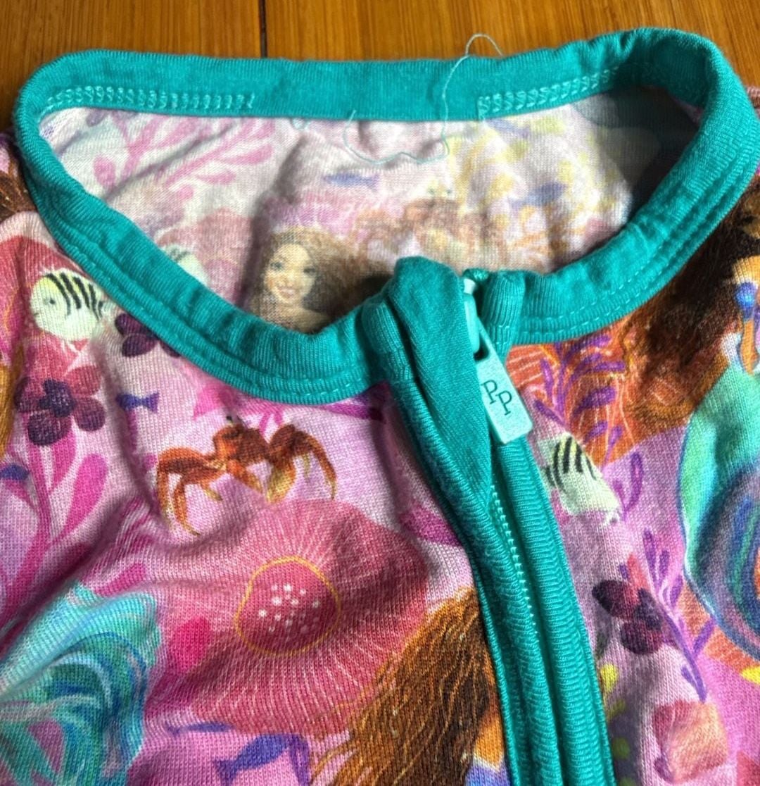 Posh Peanut Disney The Little Mermaid Footie Romper 7