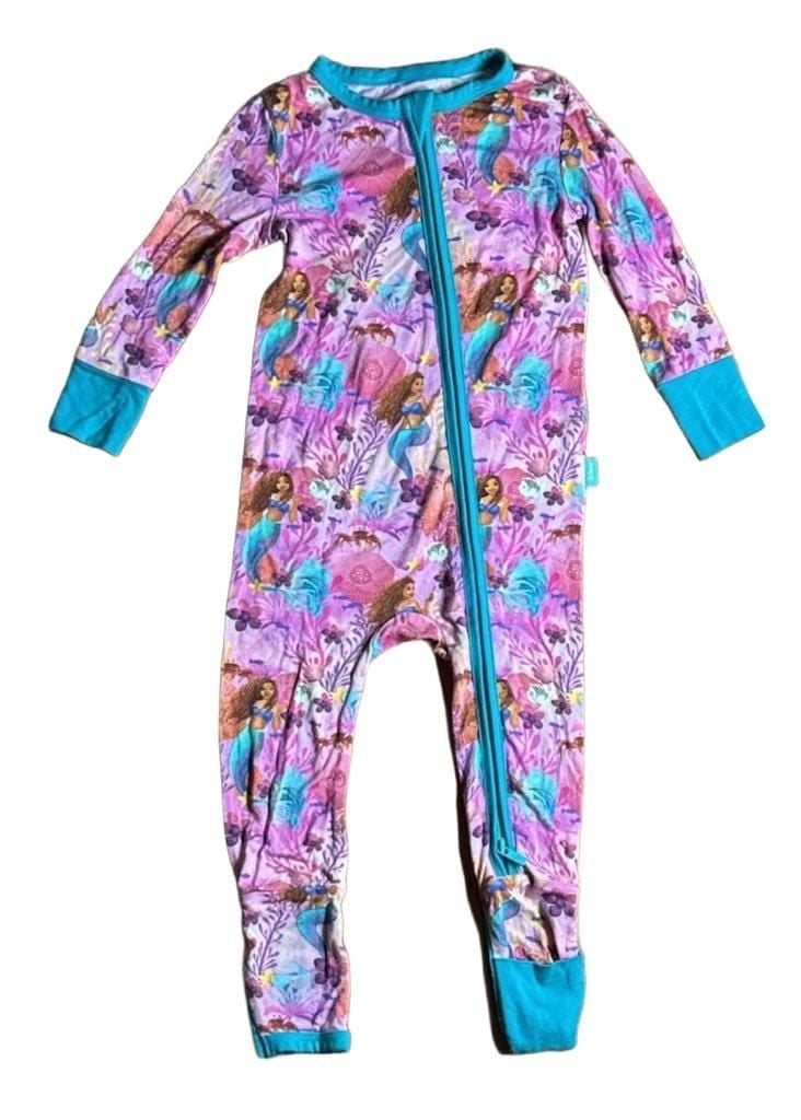 Posh Peanut Disney The Little Mermaid Footie Romper 2