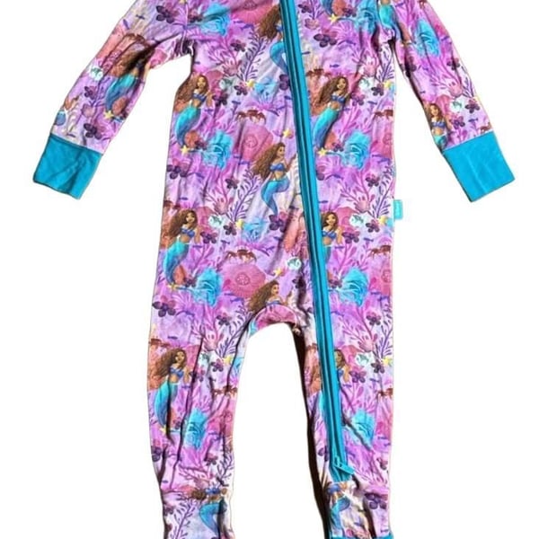 Posh Peanut Disney The Little Mermaid Footie Romper