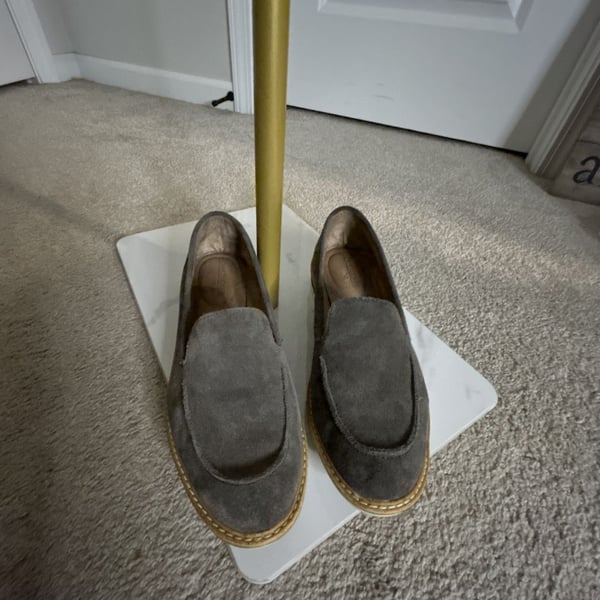 Adam Tucker Grey Suede Loafer