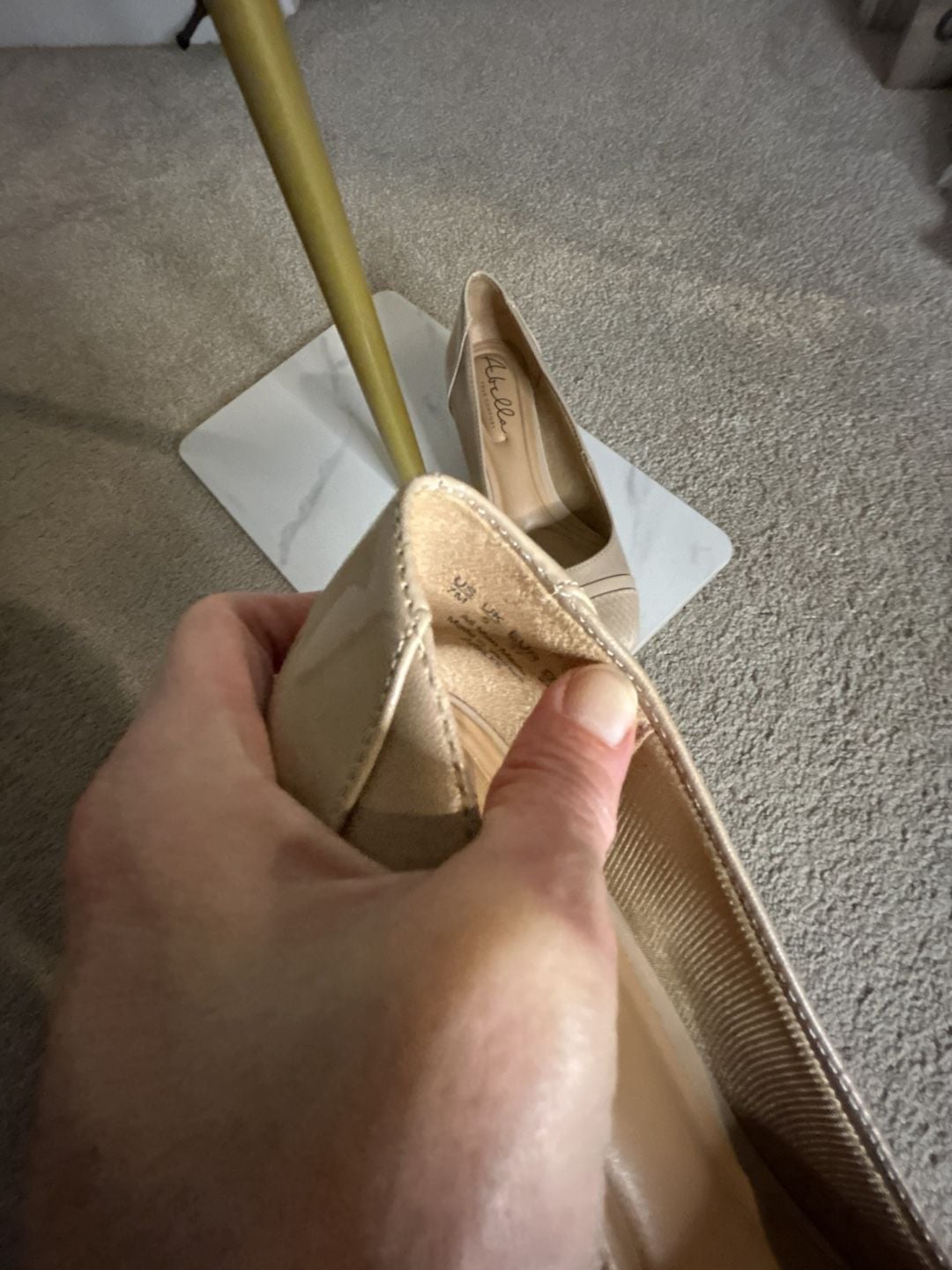 Abella Wedge Shoes Beige 12