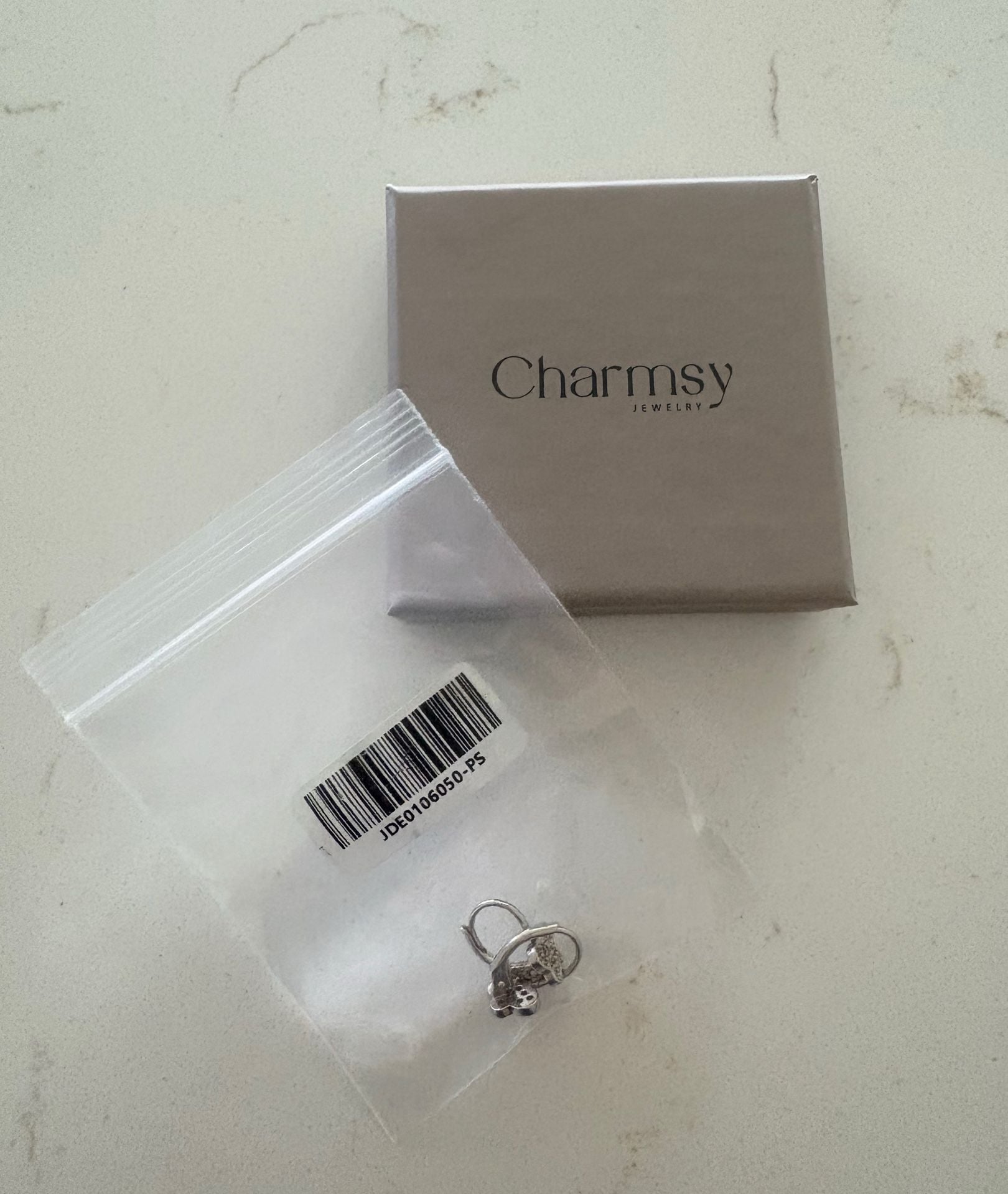 Charmsy Butterfly Rhodium Plated Leverback Earrings -New in box 9