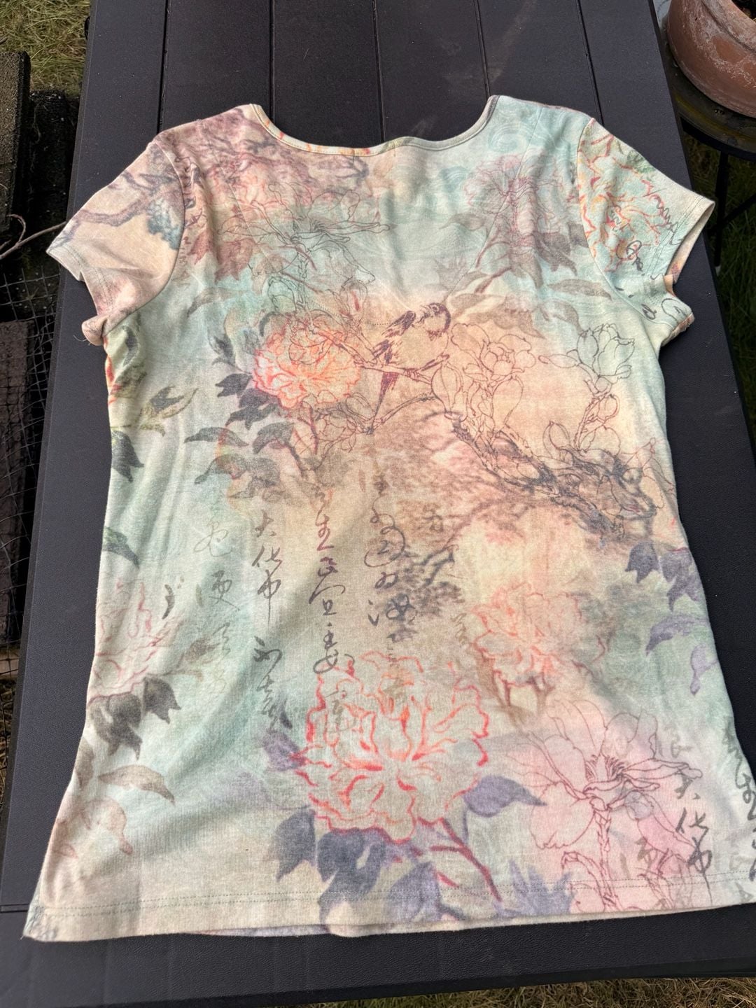 Xcit U.S.A. Floral Bling T-Shirt Size XL Vintage Y2K 4