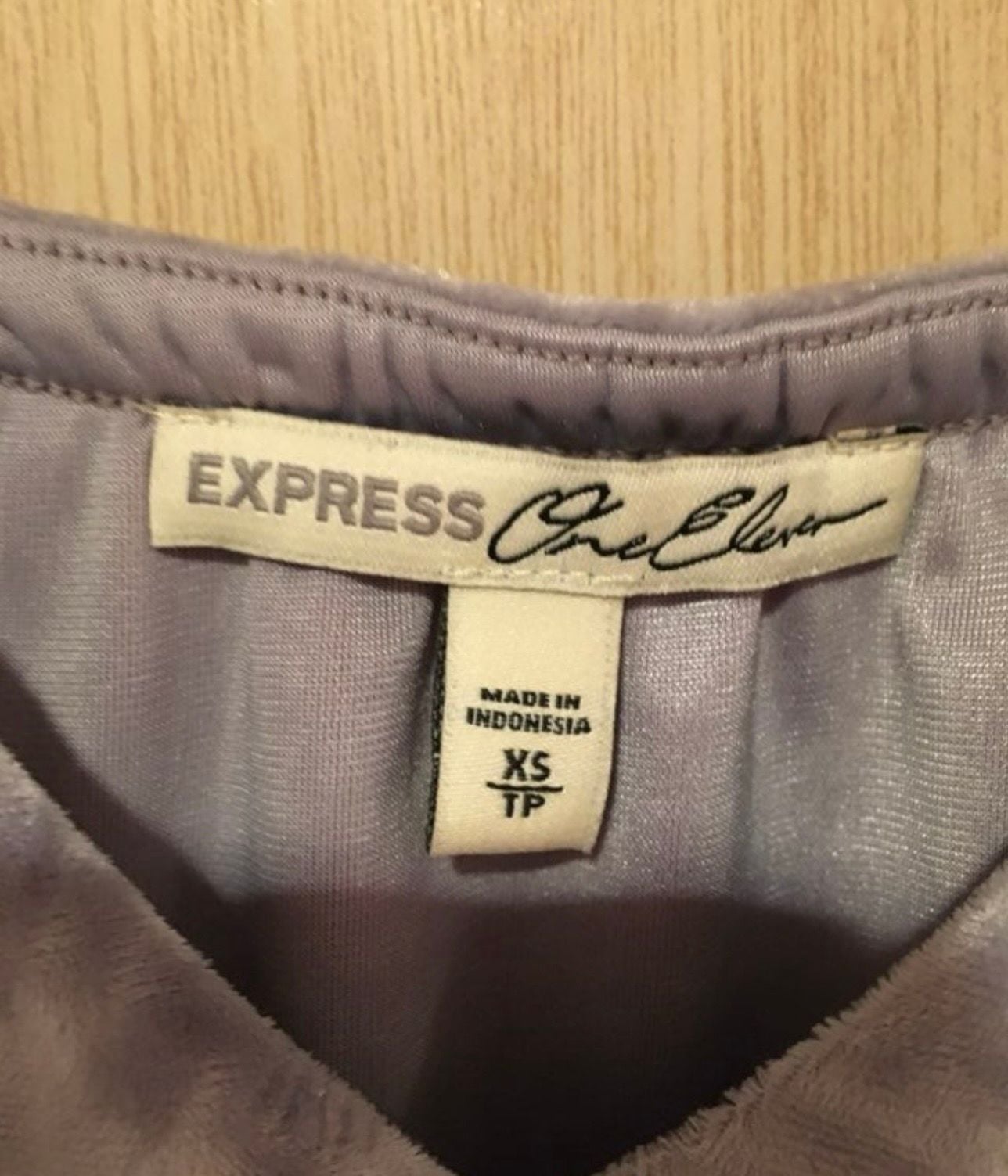 Express One Eleven Crushed Velvet Cami Tank Top Size XS Grey Layered 6
