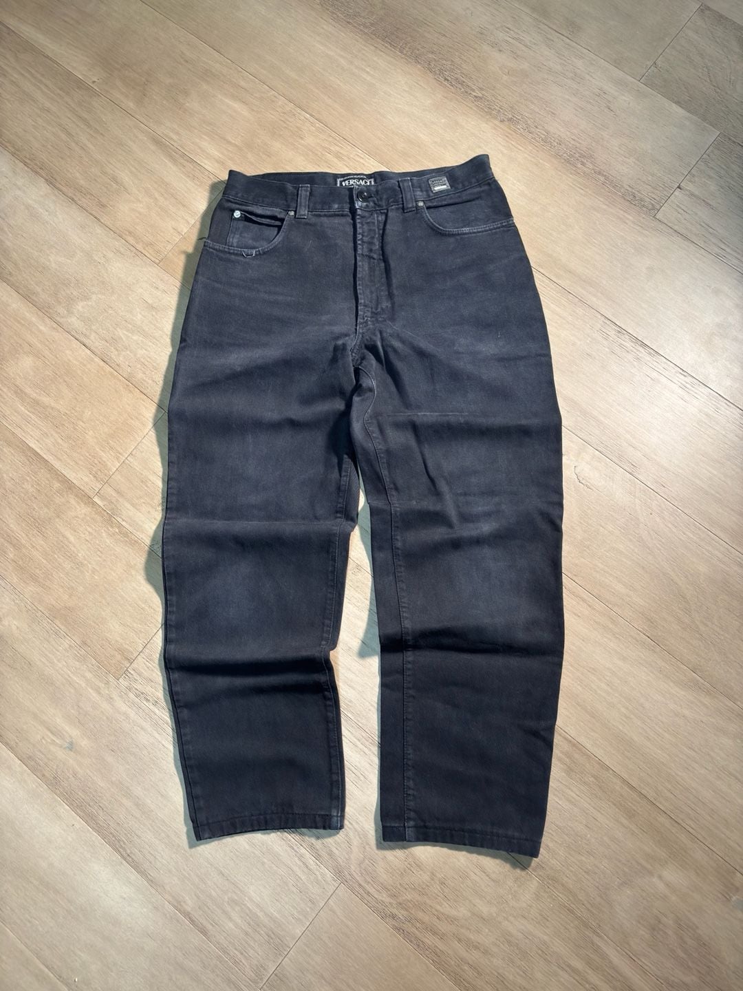 Vintage Versace Jeans Couture Jeans Size 30 Black Denim 2