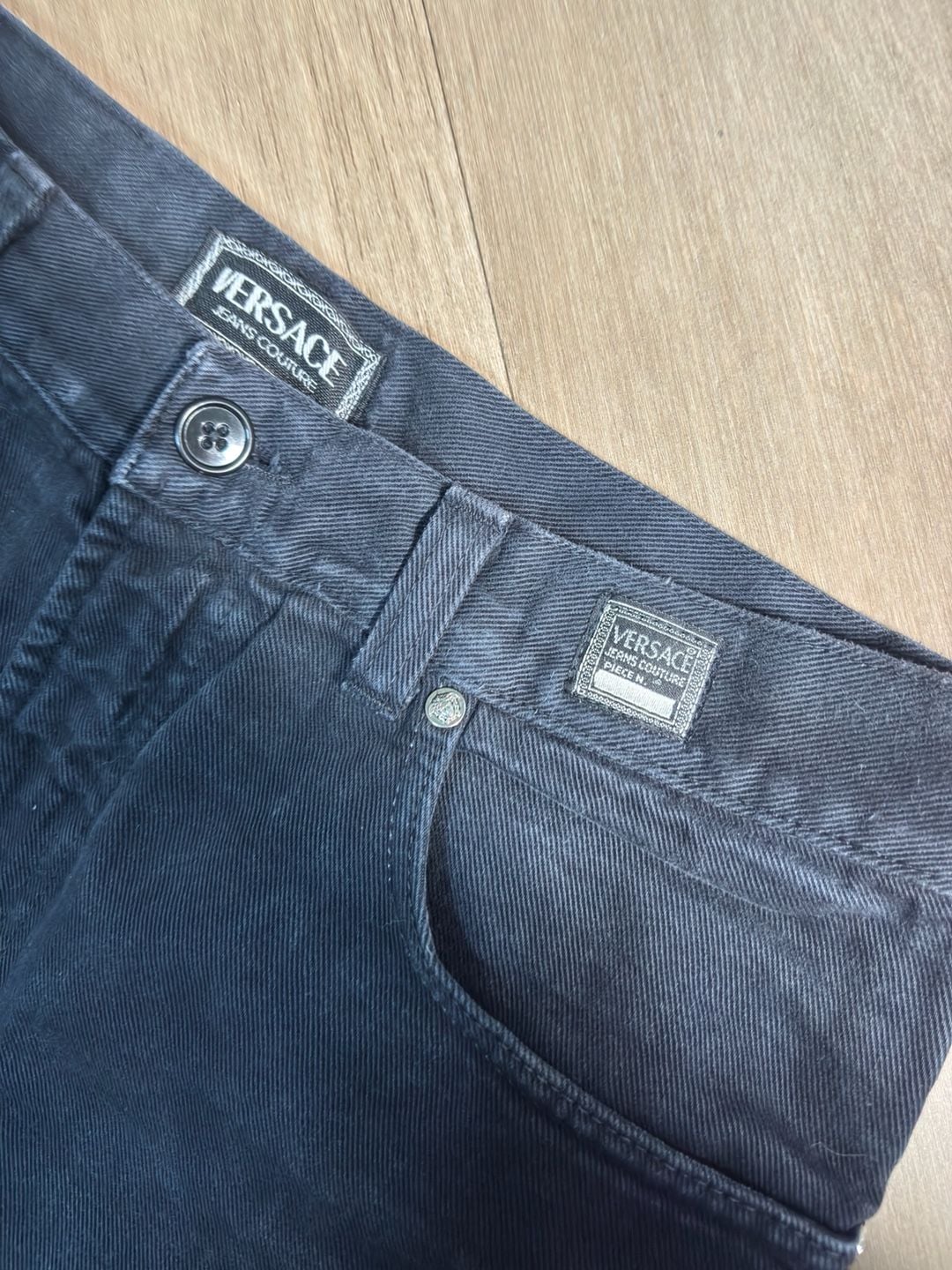 Vintage Versace Jeans Couture Jeans Size 30 Black Denim 3