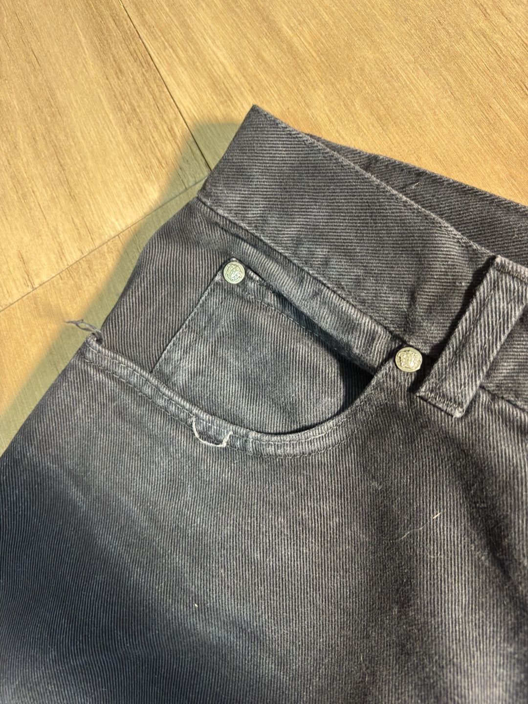 Vintage Versace Jeans Couture Jeans Size 30 Black Denim 4