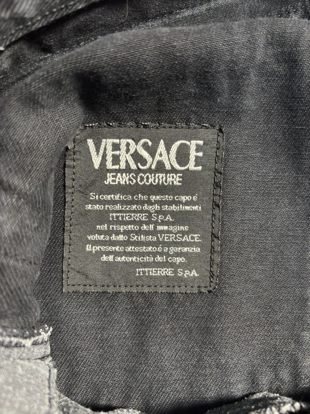Vintage Versace Jeans Couture Jeans Size 30 Black Denim 5
