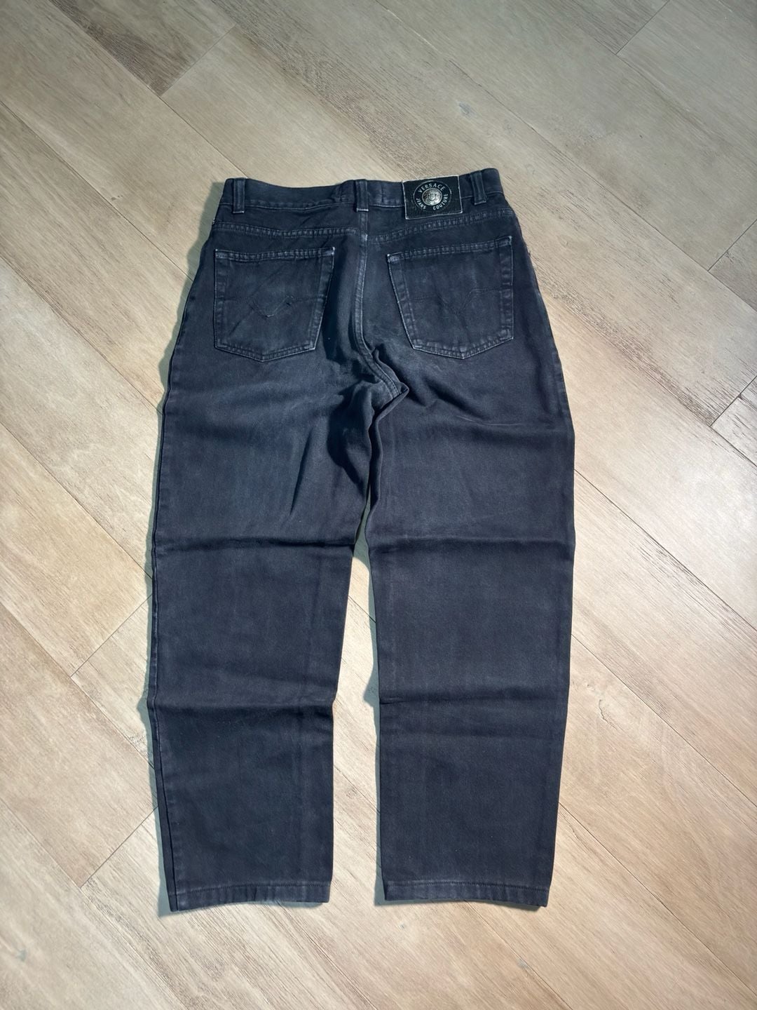 Vintage Versace Jeans Couture Jeans Size 30 Black Denim 7