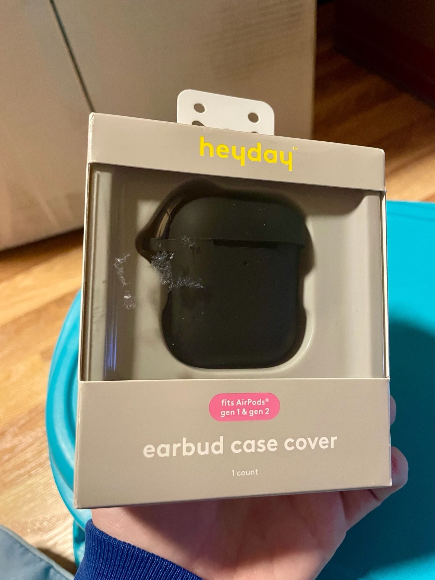 heyday Earbud Case Cover Black Fits AirPods Gen 1 & Gen 2 6