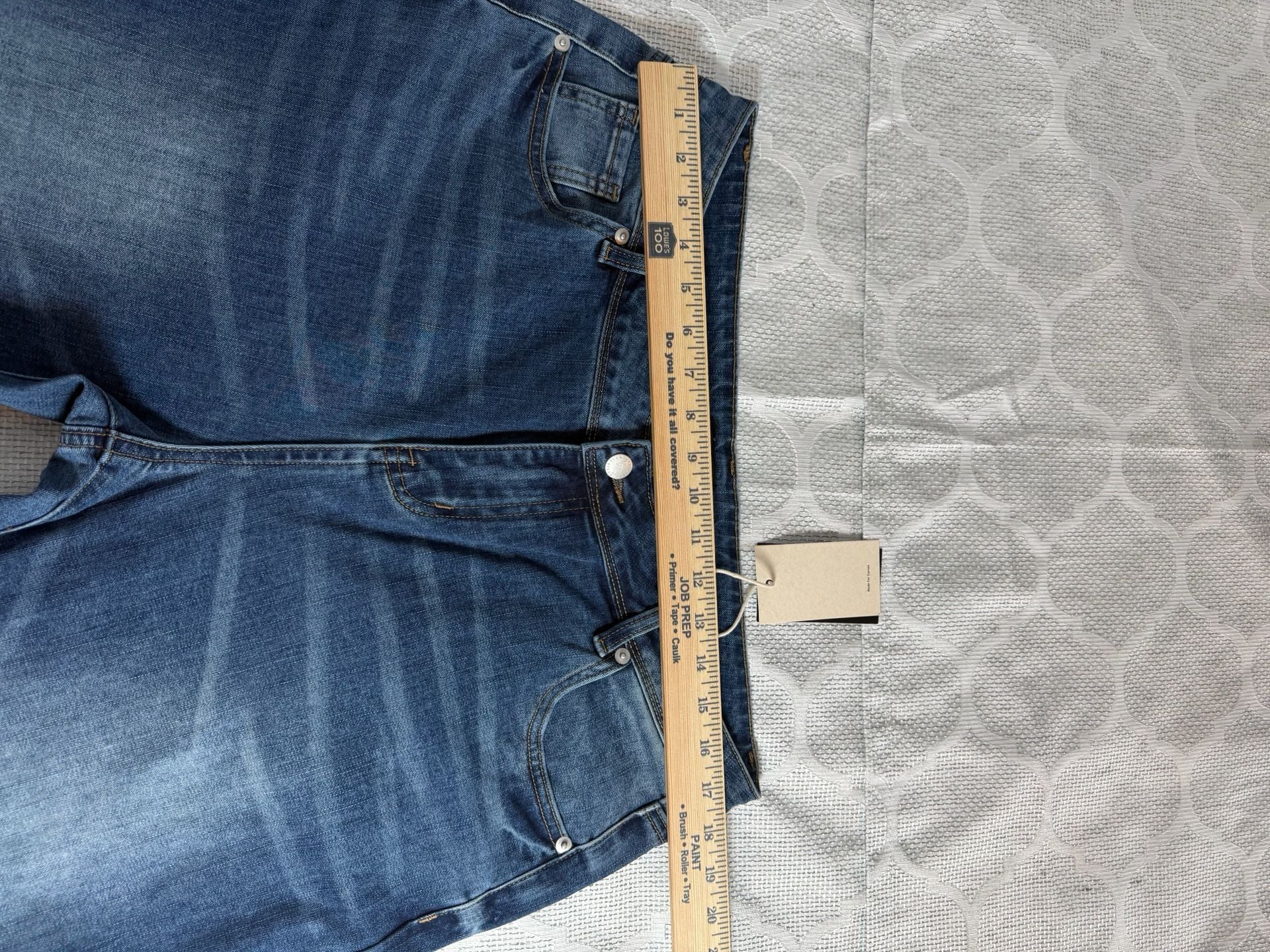 Flamingals Mid Rise Straight Leg Jeans Size 2XL Dark Blue Denim 8