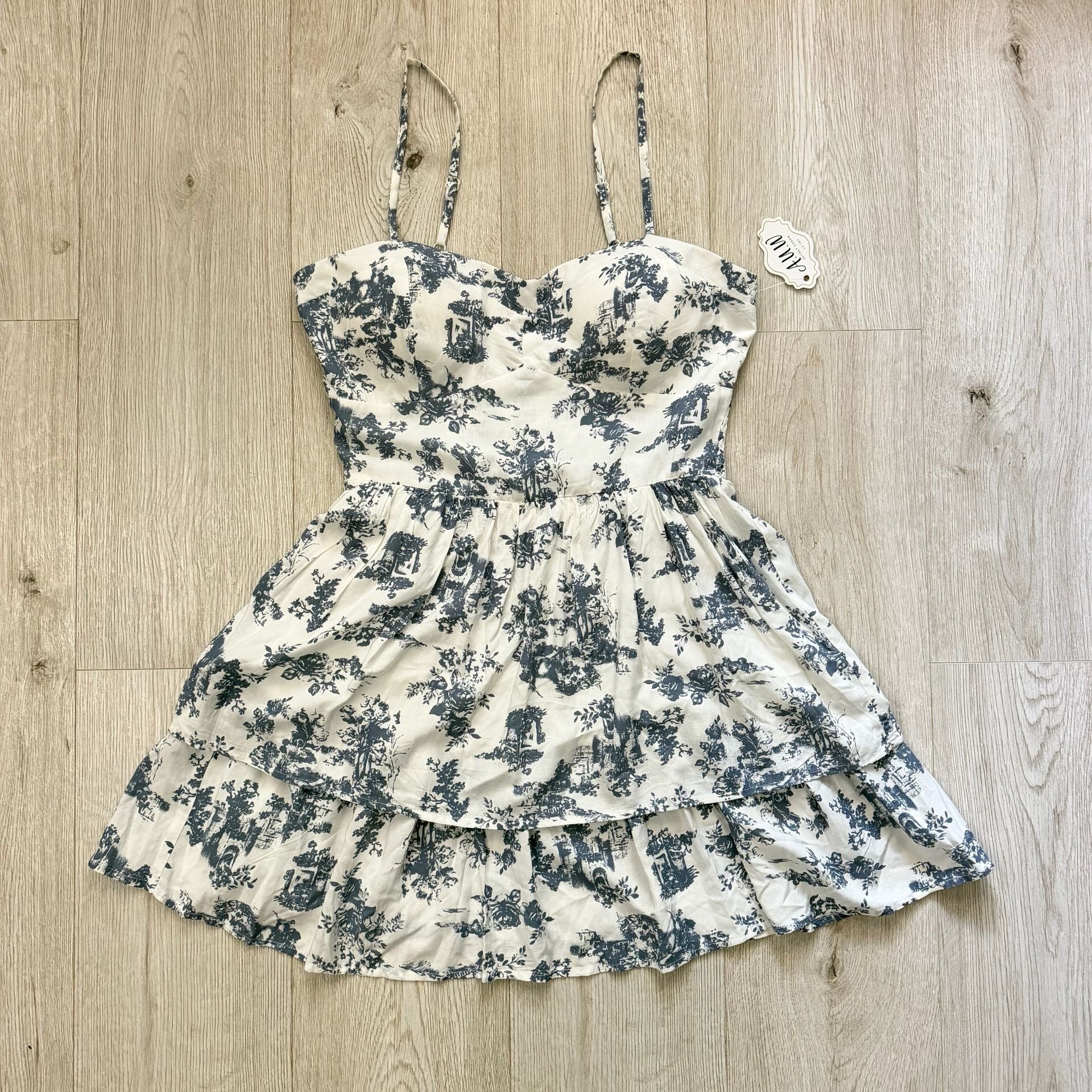 A.U.W. Toile De Jouy Layered Dress 2