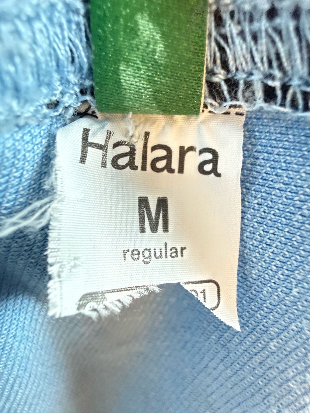 Halara Women's Flex High Rise Straight Leg Casual Cargo Jeans Light Blue 8
