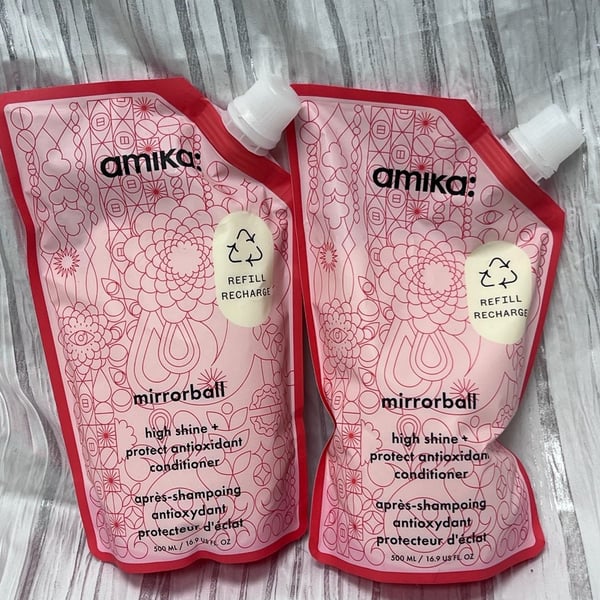 Two (2) 16.9oz will refill your liter Amika