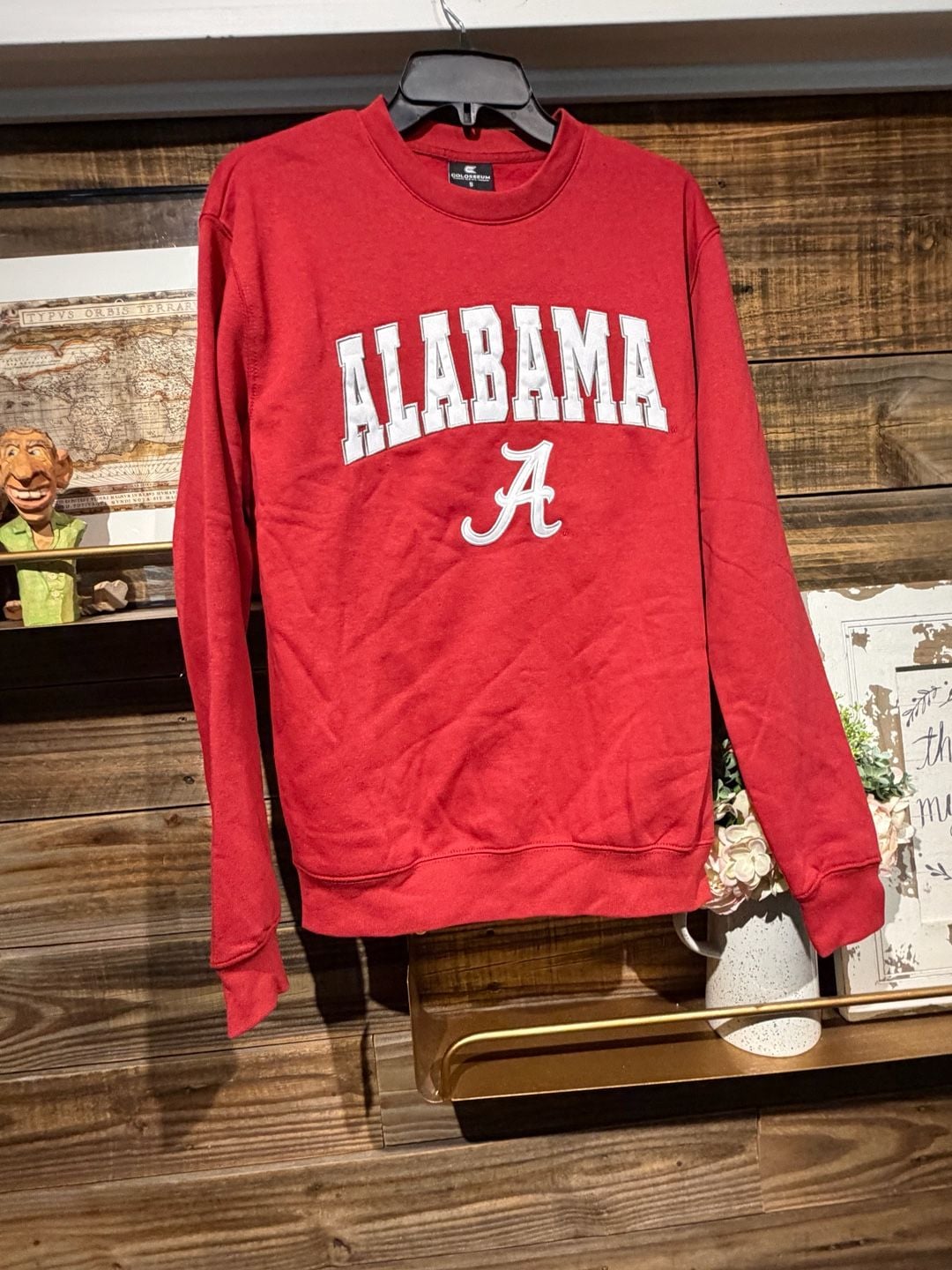 Colosseum Alabama Crimson Tide Sweatshirt Size S Red Arch Logo Crewneck 2