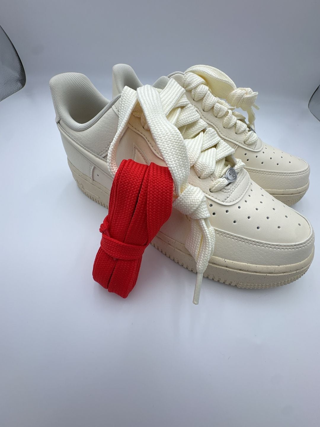 NIKE WMNS Air Force 1 Low '07 Next Nature Coconut Milk Bulbous Swoosh size 8 W 9