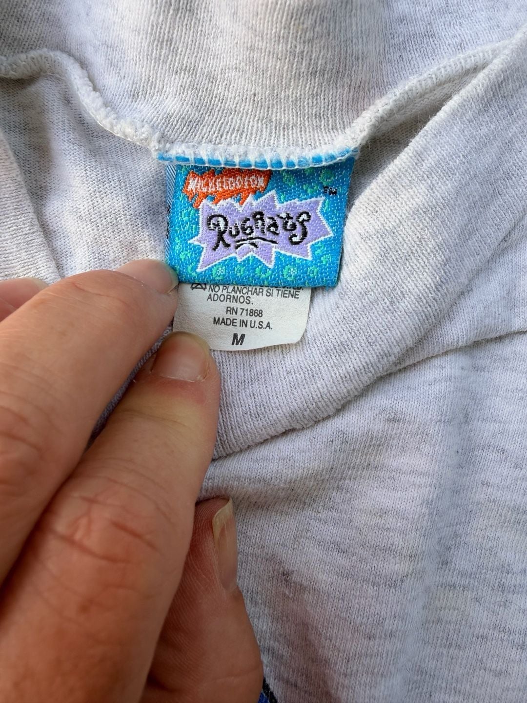 Rugrats Long Sleeve T-Shirt Size M White Graphic 1996 3
