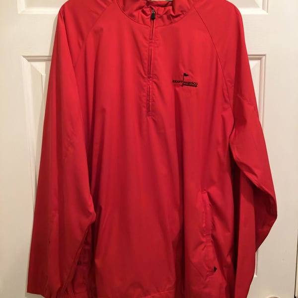 Adidas ClimaProof Half-Zip Pullover Jacket XL Red Kraft Nabisco Championship