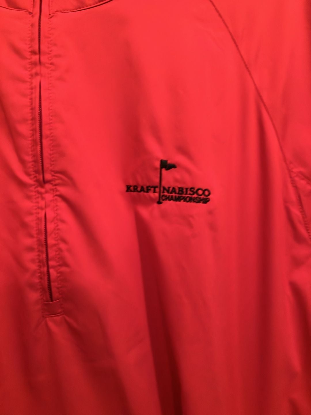 Adidas ClimaProof Half-Zip Pullover Jacket XL Red Kraft Nabisco Championship 3