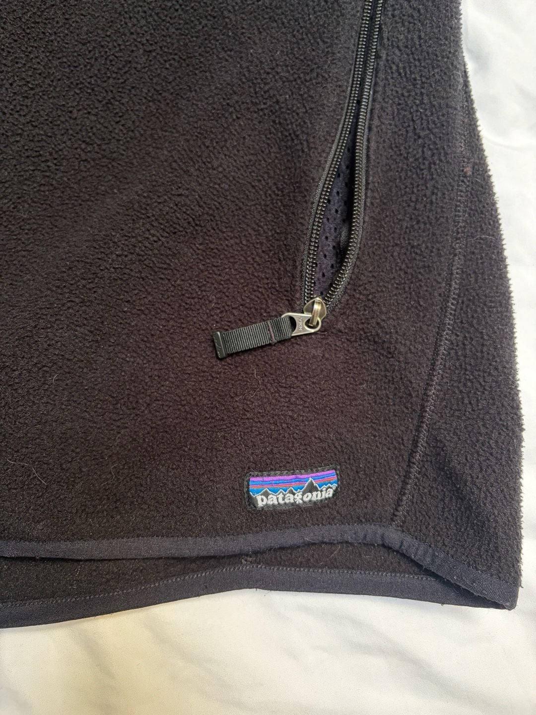 Patagonia Synchilla Vest Size XL Black Fleece Full Zip 3
