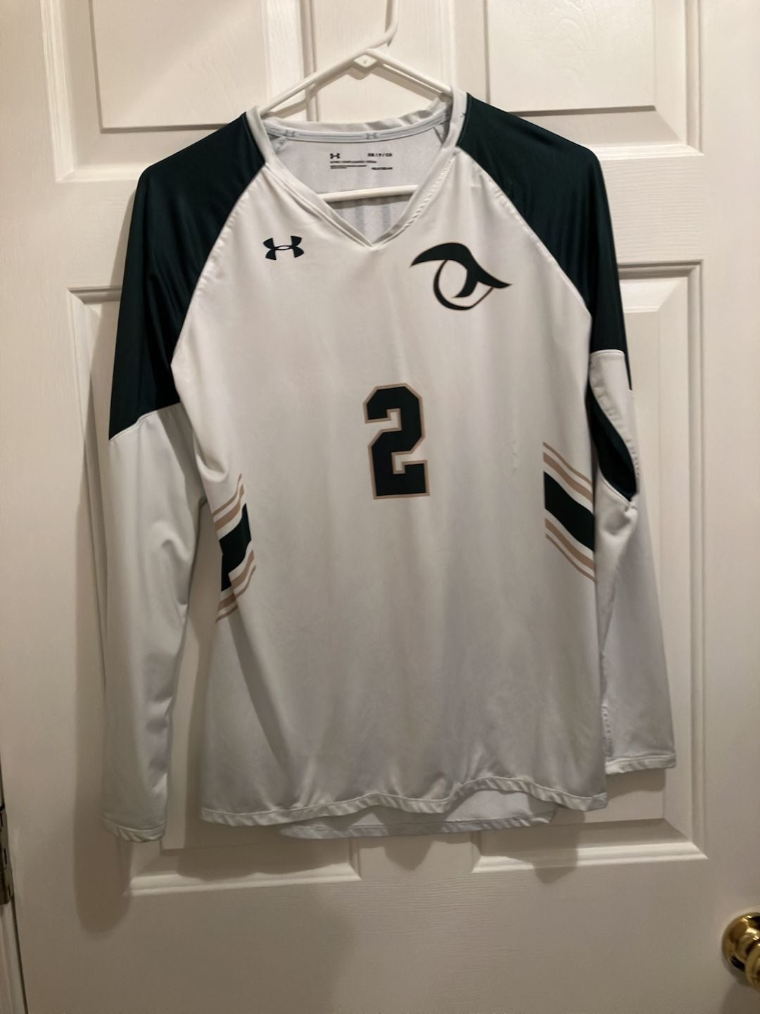 Under Armour Gators Volleyball Jersey Size SM White Long Sleeve Number 2 2