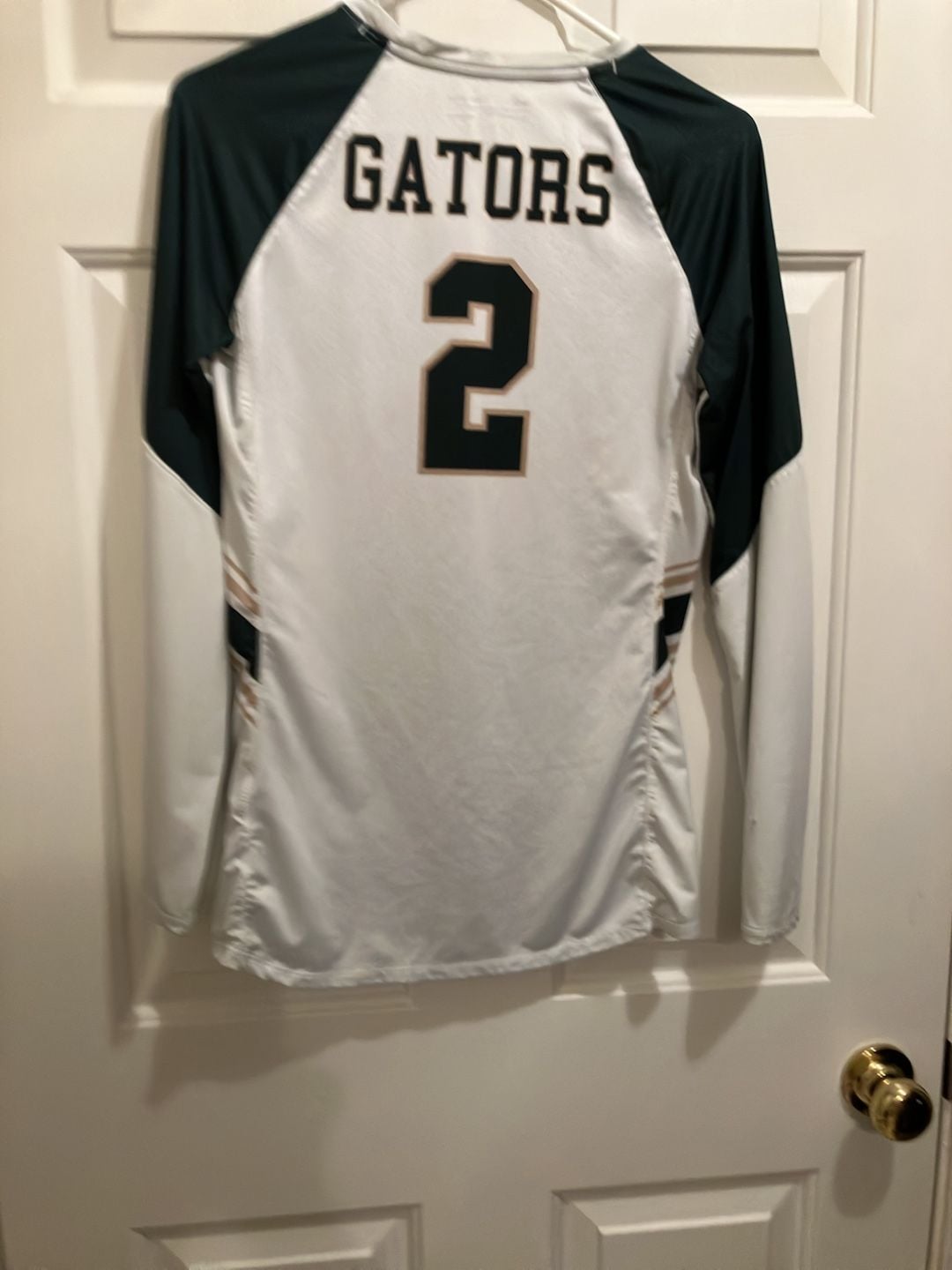 Under Armour Gators Volleyball Jersey Size SM White Long Sleeve Number 2 4