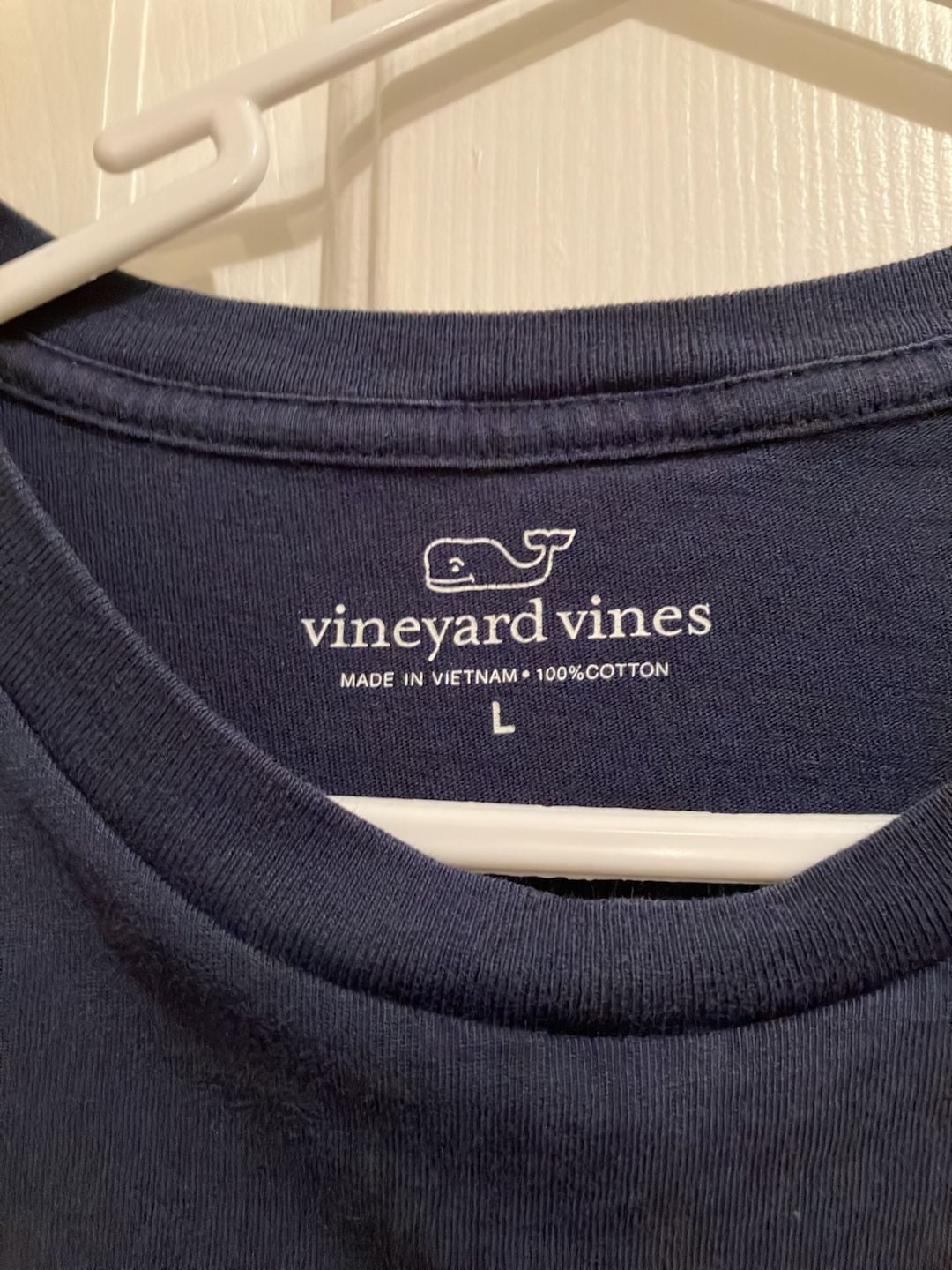 Vineyard Vines Hot Dog Graphic Pocket T-Shirt Size L Navy Blue 3