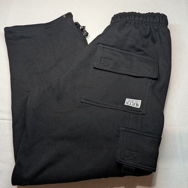 Pro Club Fleece Cargo Sweatpants Size XS Black