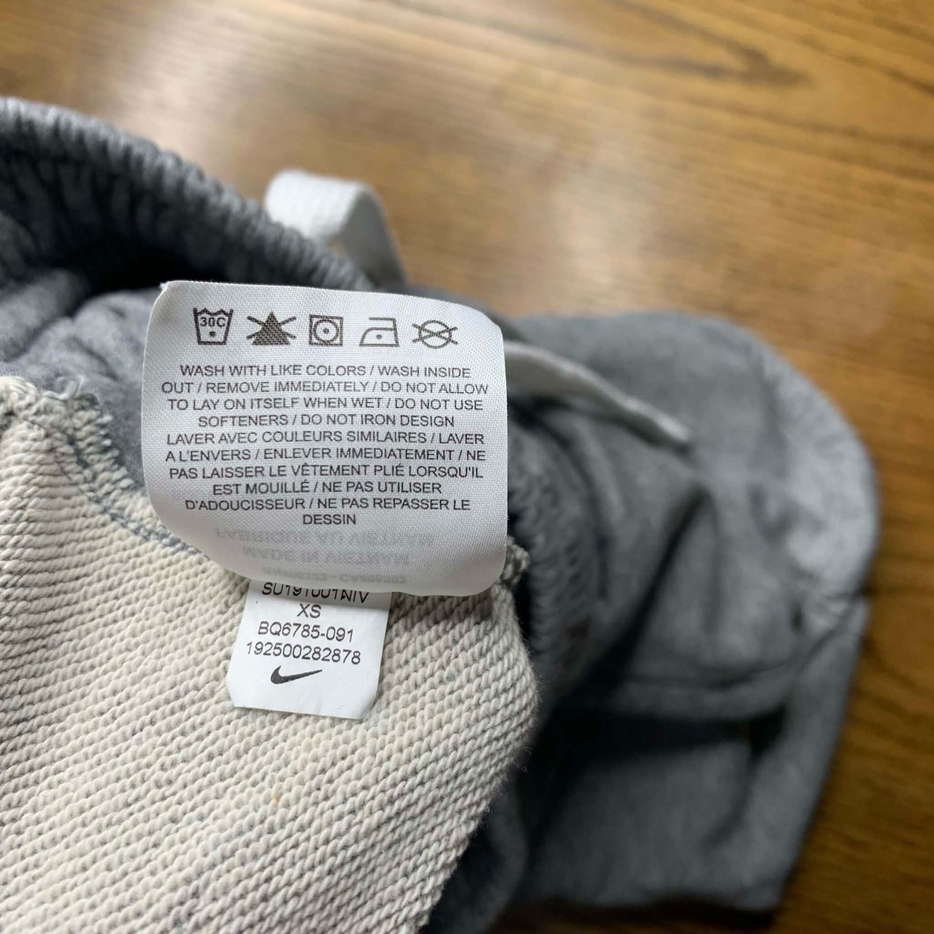 Nike Air Athletic Shorts Size XS Gray Drawstring Sweat Shorts 8