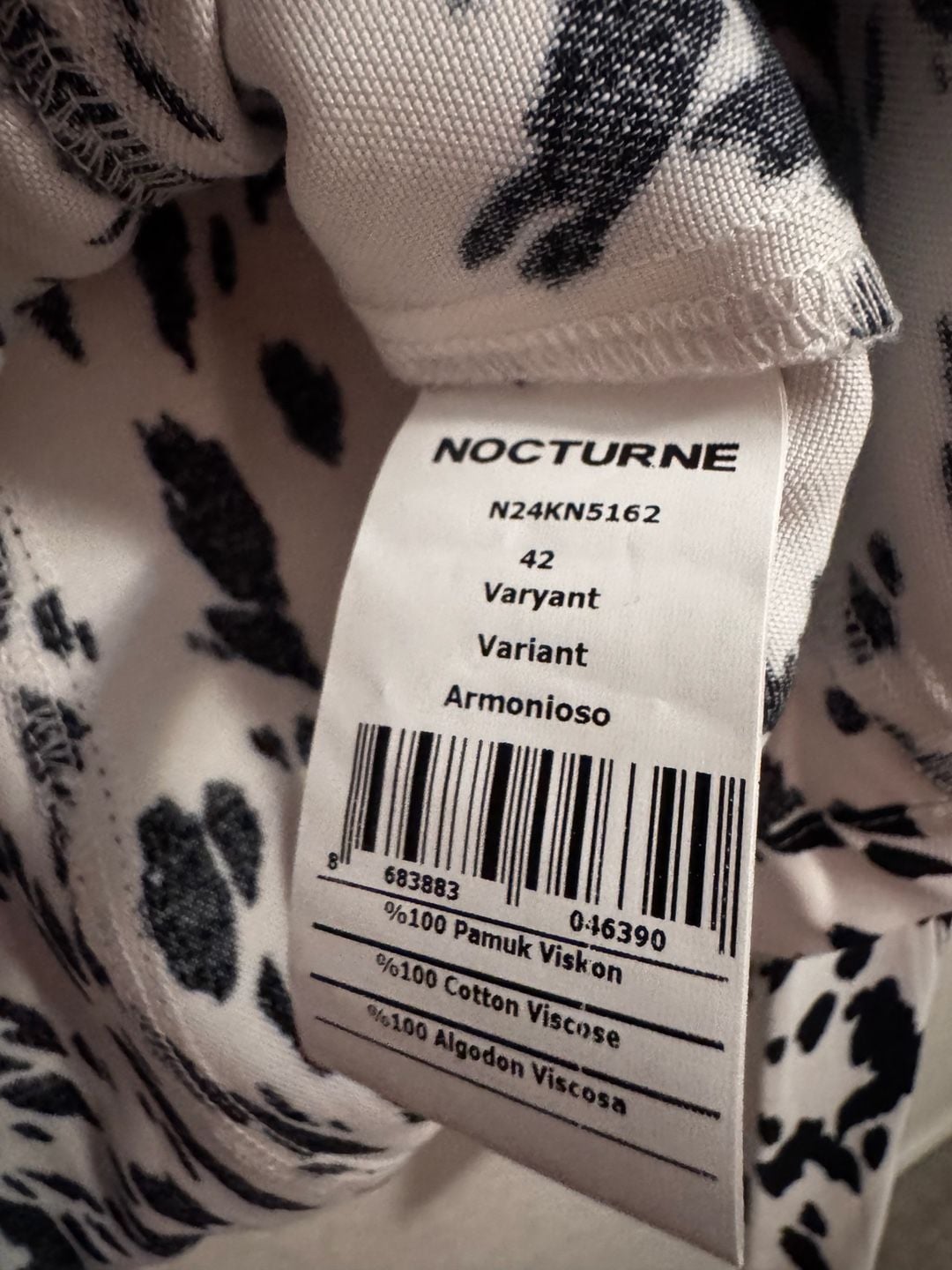 Nocturne Black White Animal Print Fitted Jacket NWT XL $265 MSRP 7