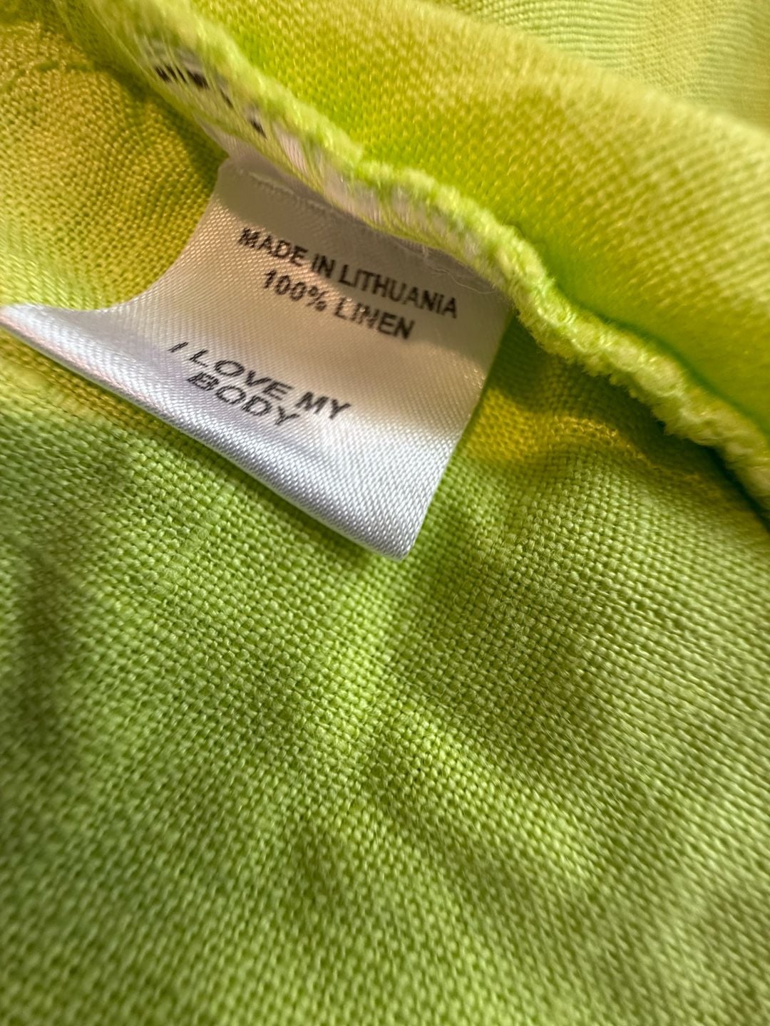 Flax Linen Top Size M Green 5