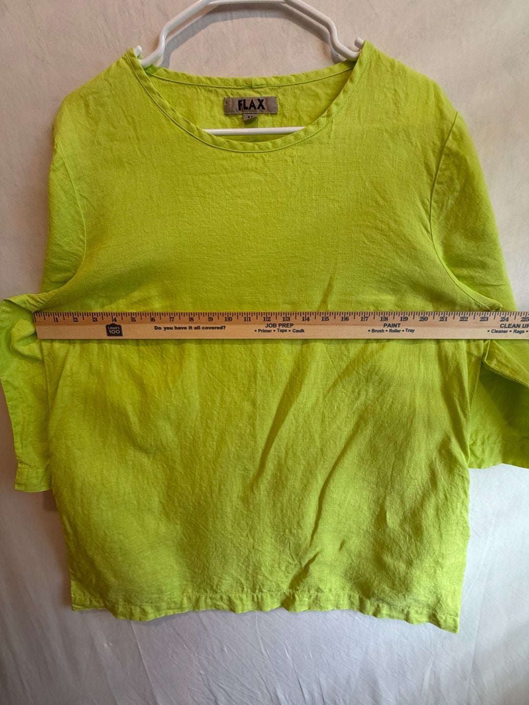 Flax Linen Top Size M Green 7