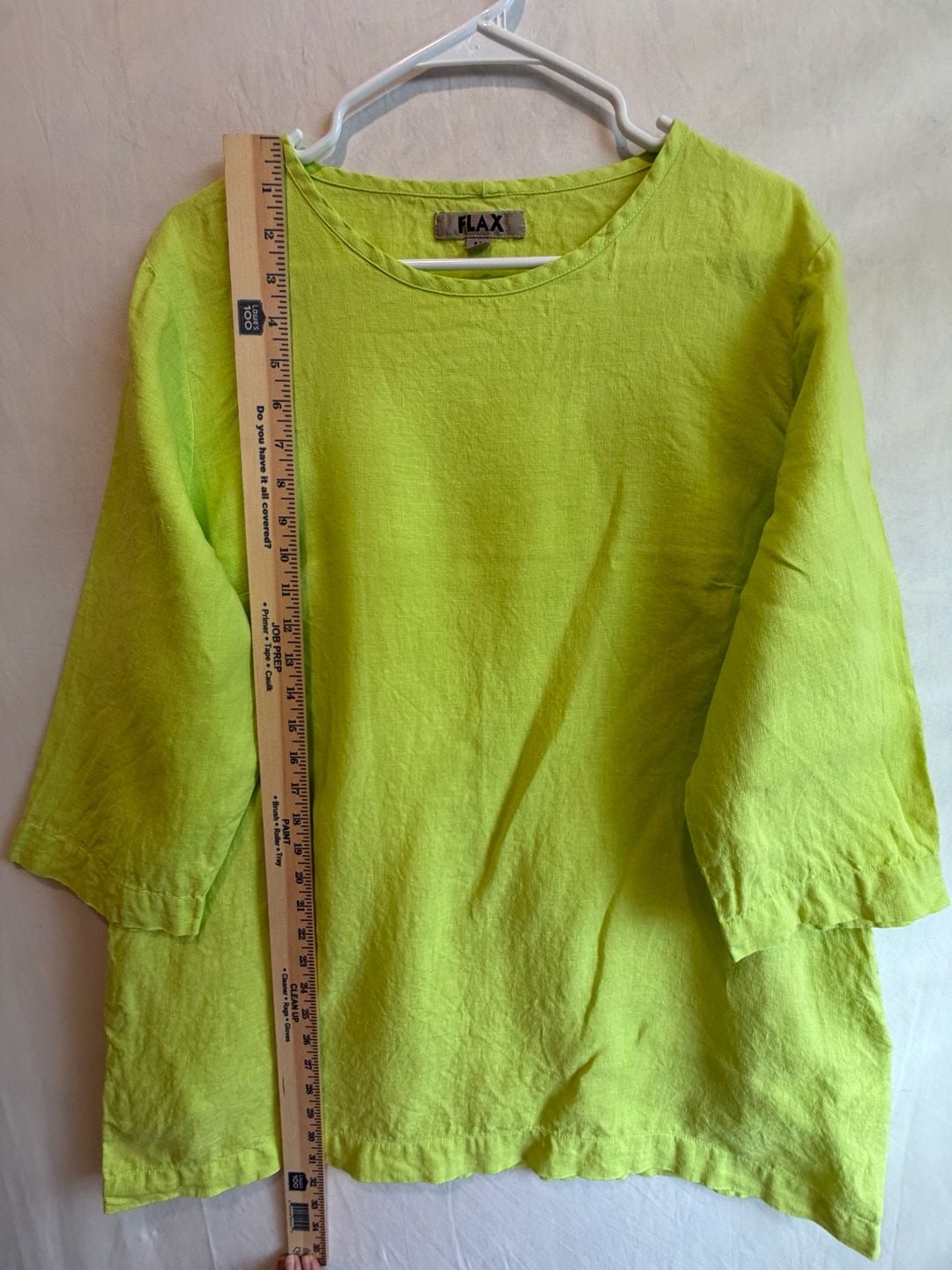 Flax Linen Top Size M Green 8