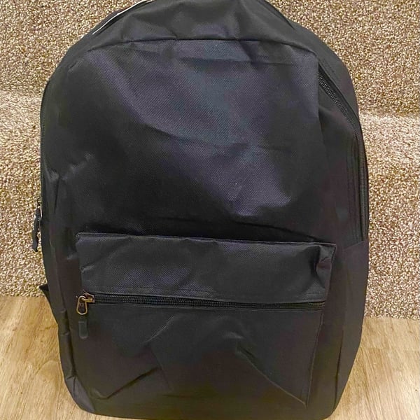 Black Backpack.