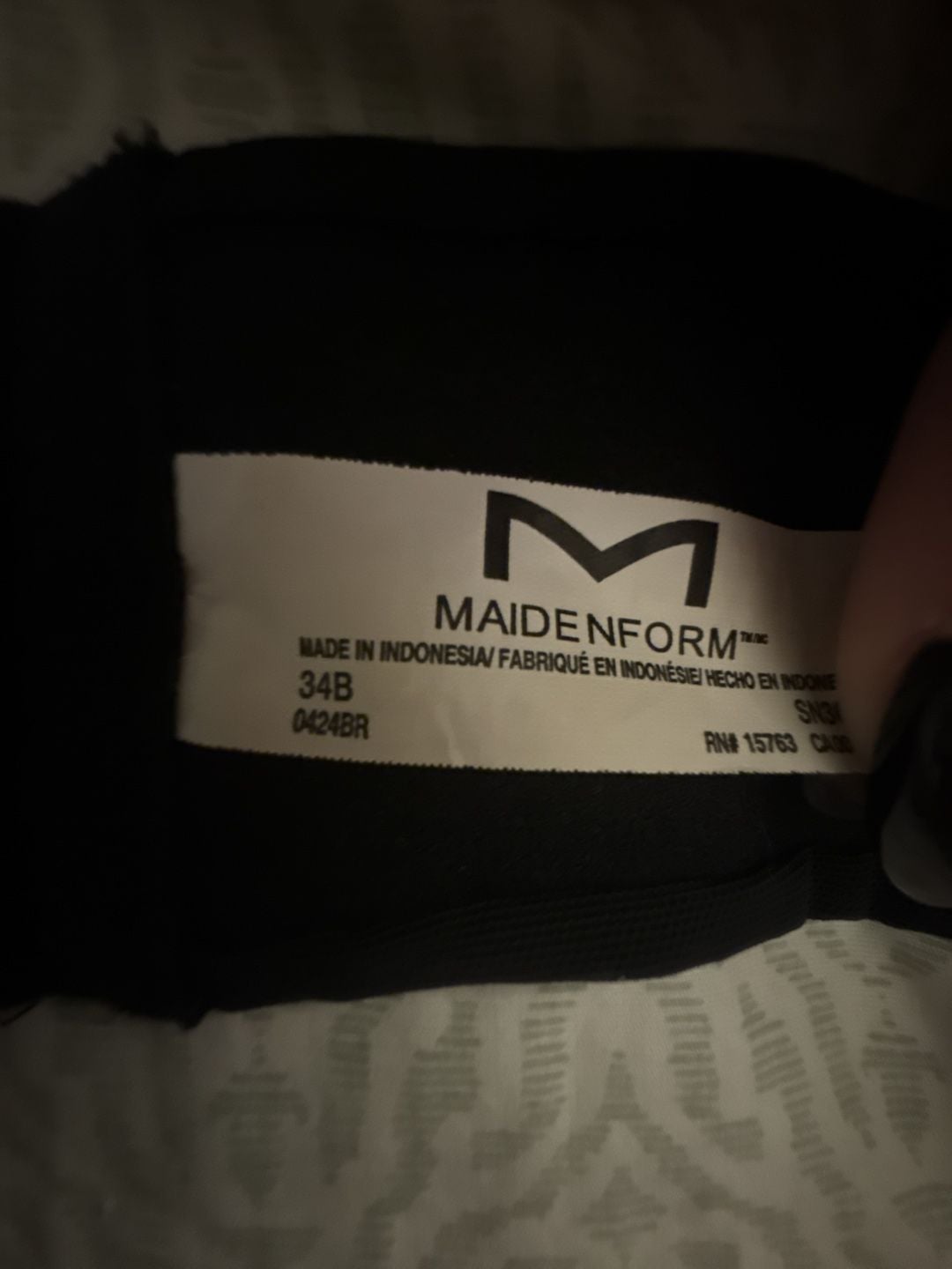 Maidenform Strapless Bra Size 34B Black White Lot of 3 2