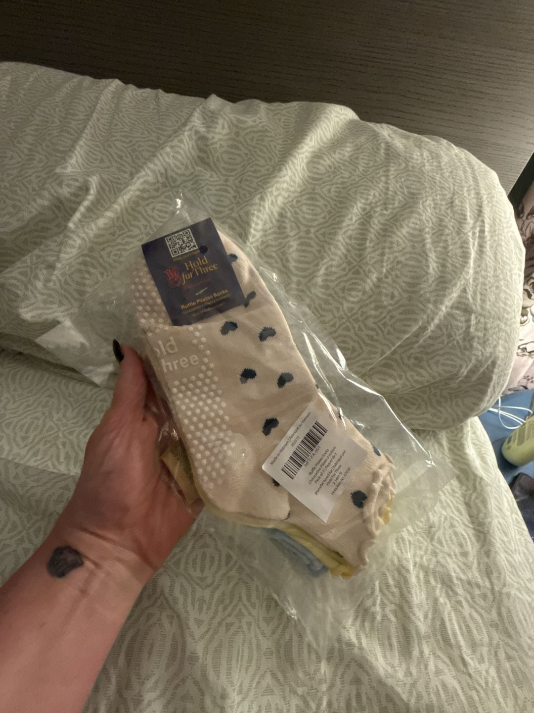Hold for Three Ruffle Pilates Socks Pack of 3 1