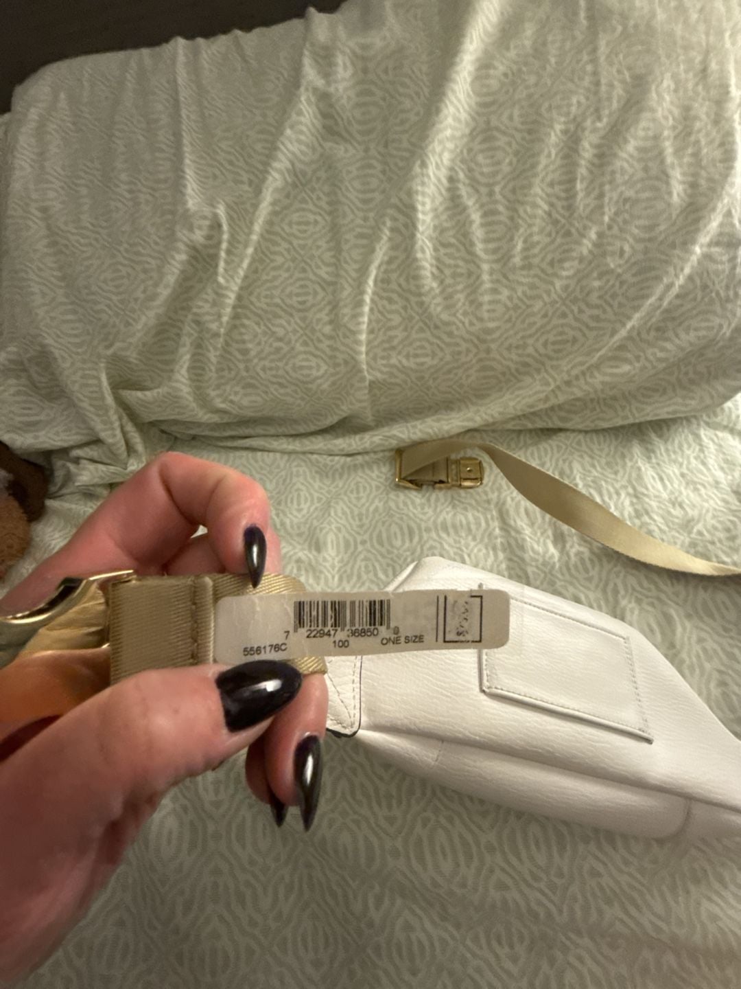 Michael Kors Pebbled Leather Belt Bag One Size White 4