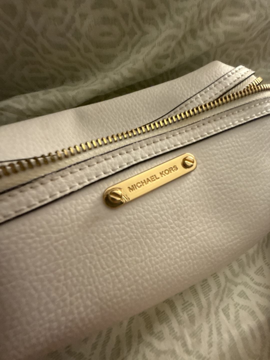Michael Kors Pebbled Leather Belt Bag One Size White 7