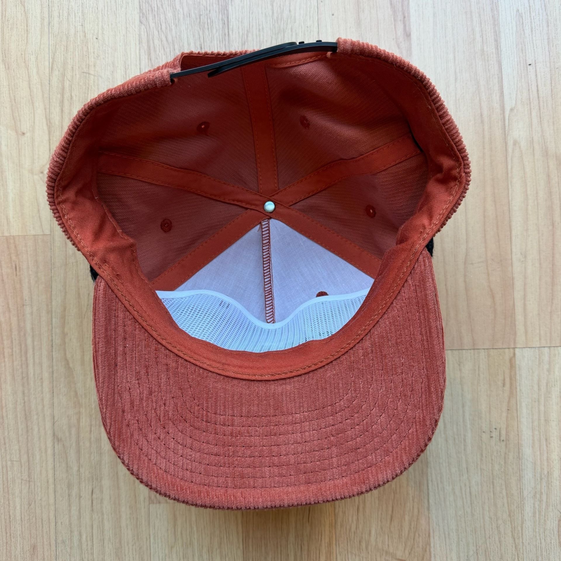 You Know The Hangar Hat Orange Corduroy Snapback 5