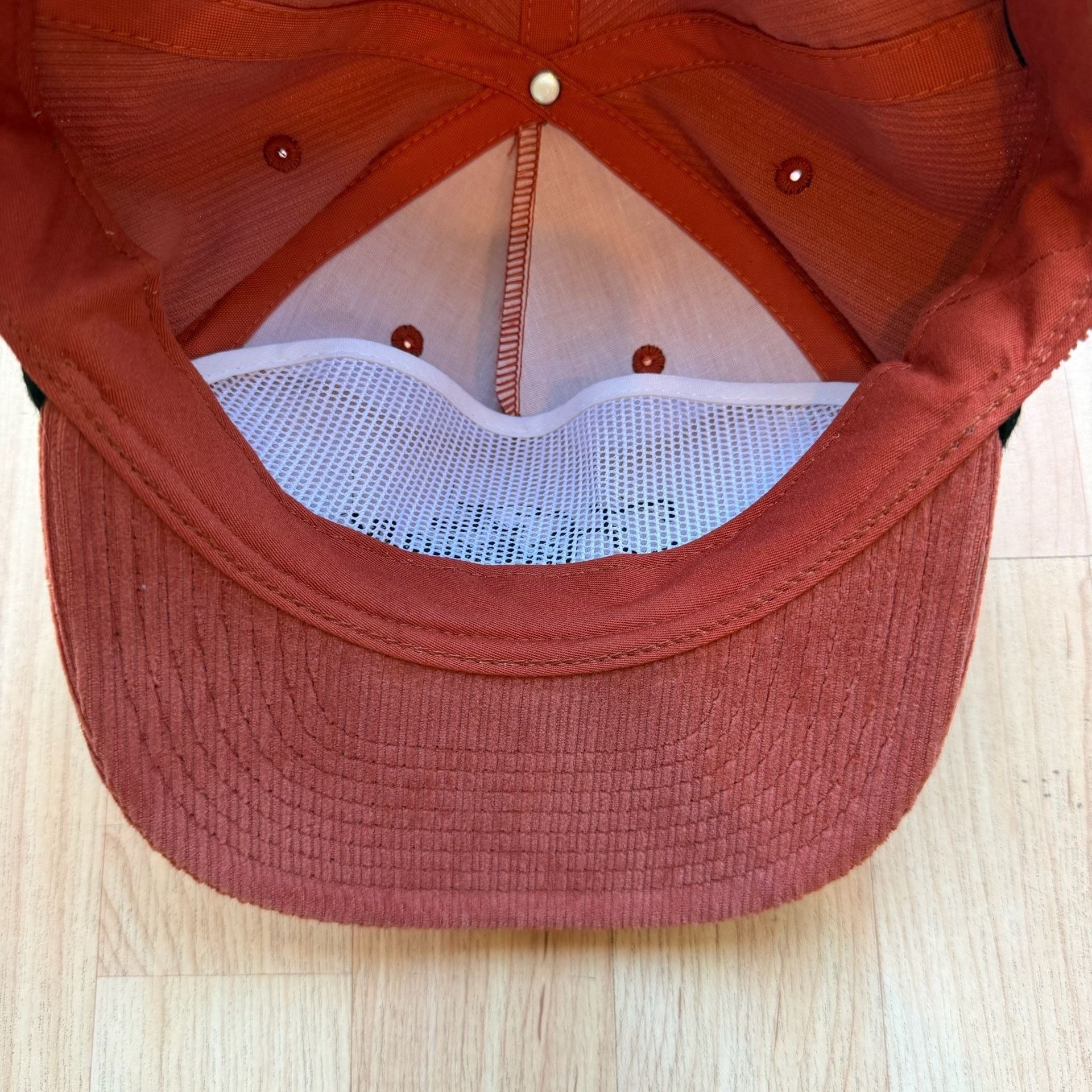 You Know The Hangar Hat Orange Corduroy Snapback 7
