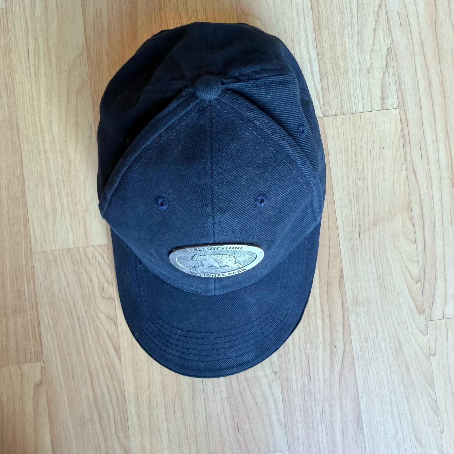 Jhats Yellowstone National Park Hat Navy Blue Bear Patch Adjustable Cap 4