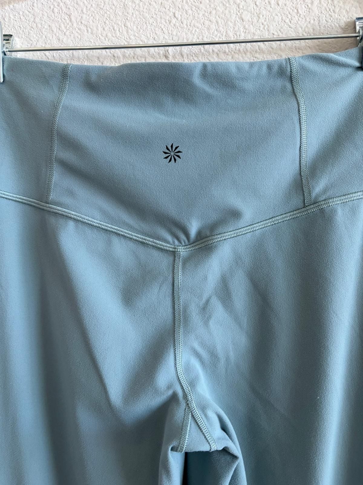 Athleta Elation Flare Pant Size M Blue Green Yoga Leggings 4