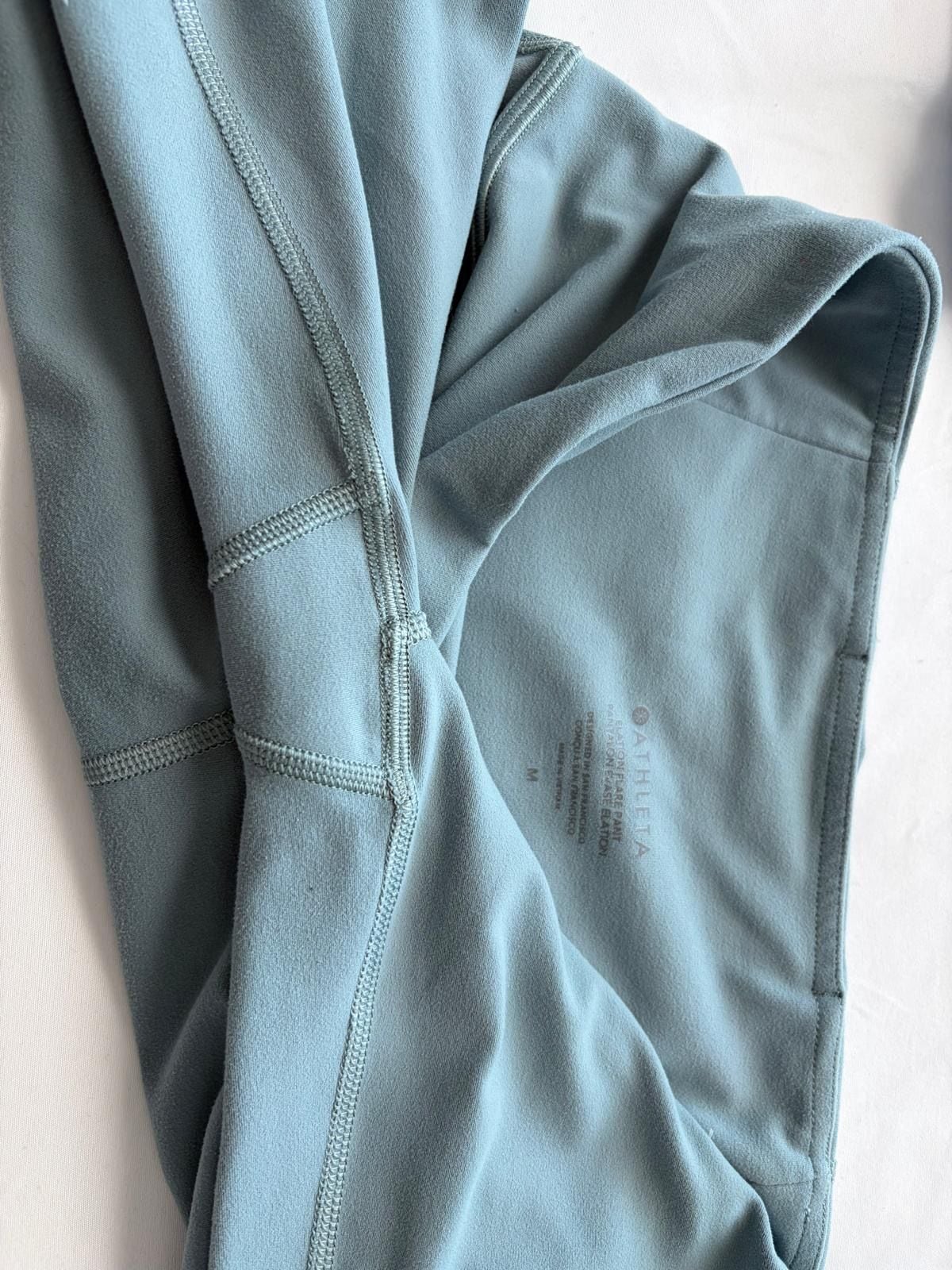 Athleta Elation Flare Pant Size M Blue Green Yoga Leggings 5