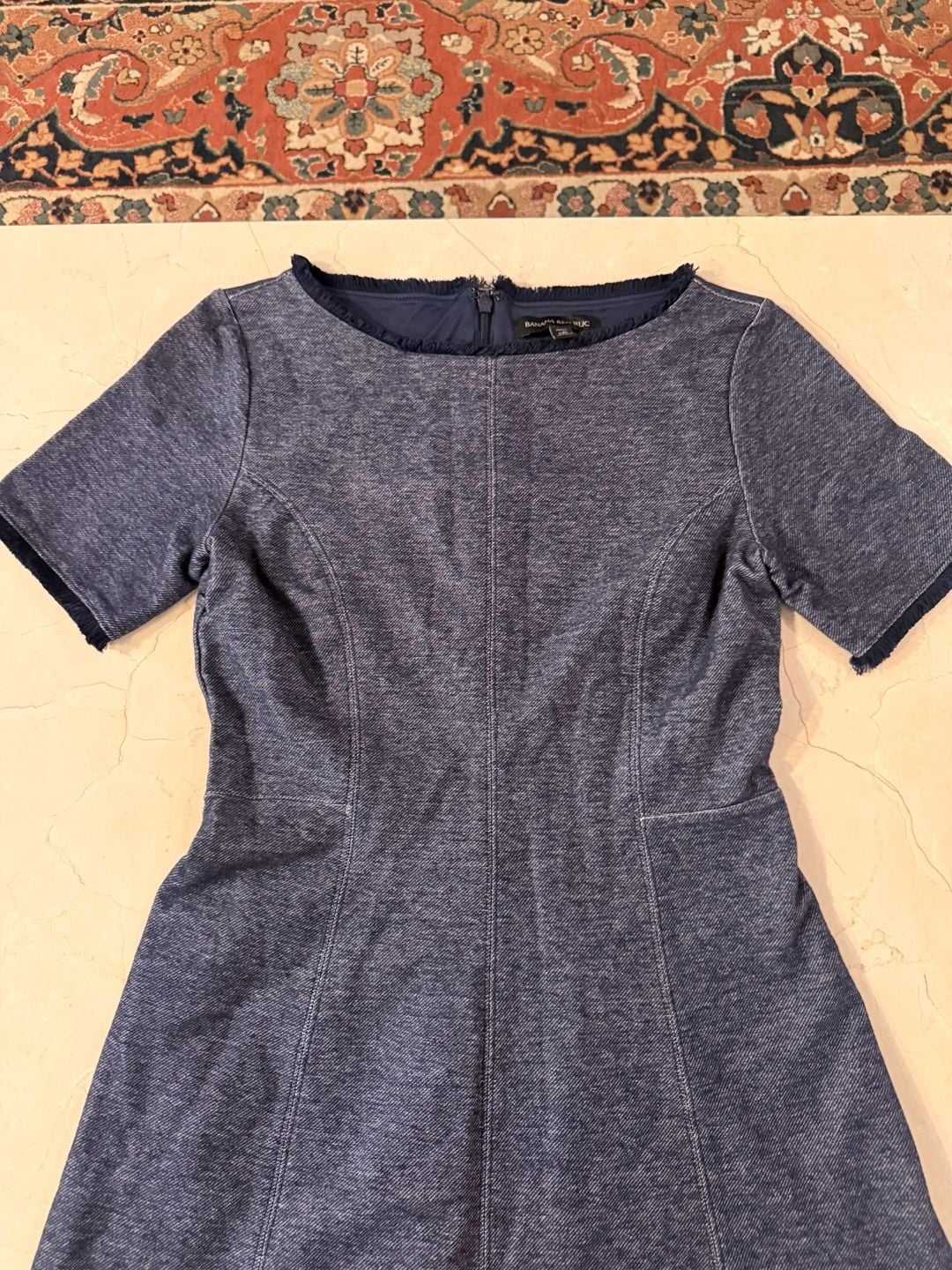 Banana Republic Fit and Flare Denim Dress 4